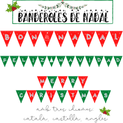 Banderines Navidad